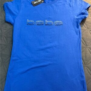 Bebe sports rhine stone tee